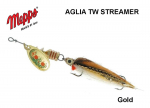 Lantide keerutaja Mepps Aglia TW Stremer Gold/Streamer fly 7 g