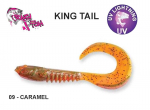 Pehme lant Crazy Fish King Tail Caramel 65 mm 6.5 cm