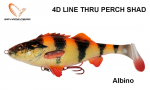 Kummikala Savage Gear 4D liin Thru Perch Shad Albino 17.5 cm
