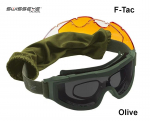 Taktikaprillid Swiss Eye F-Tac Tactical Goggles Olive MLP l&auml;hetus 9 p&auml;eva jooksul