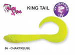 Pehme lant Crazy Fish King Tail Chartreuse 65 mm 6.5 cm