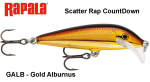Vobler Rapala Scatter Rap CountDown Gold Alburnus 7 cm