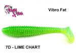 S&ouml;&ouml;t Crazy Fish Vibro Fat 6.8 17 cm Lime Chart Kalmaar