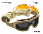 Taktikaprillid Swiss Eye F-Tac Tactical Goggles Coyote MLP l&auml;hetus 9 p&auml;eva jooksul