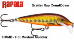 Vobler Rapala Scatter Rap CountDown Hot Mustard Muddler 7 cm