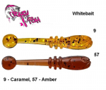 Crazy Fish Whitebait pehme lant 2,0 cm 09- Caramel, 57- Amber Kalmaar