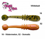 Crazy Fish Whitebait pehme lant 2,0 cm 16- Watermelon, 52- Somatic Kalmaar