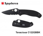 Taskunuga Spyderco Tenacious C122BBPK serrated (must) .