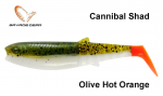 Kummikala Savage Gear Cannibal Olive Hot Orange 8 cm