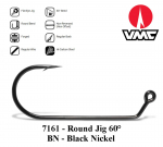 Jigikonks VMC Round Jig 60&deg; 7161BN Black Nicke 7/0