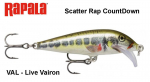 Vobler Rapala Scatter Rap CountDown Live Vairon 7 cm