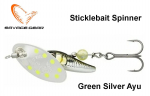 P&ouml;&ouml;rellant Savage Gear Sticklebait Spinner Green Silver Ayu 4.5 g