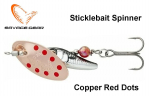 P&ouml;&ouml;rellant Savage Gear Sticklebait Spinner Copper Red Dots 4.5 g