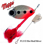 P&ouml;&ouml;rellant Mepps Lusox FLUO Hot Red/Silver 16 g