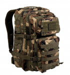 MIL-TEC US Assault Pack Large 36L Sejljakott, woodland .