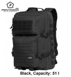 Pentagon Tac Maven Assault Laser Cut suur 51 l seljakott Must MLP l&auml;hetus 9 p&auml;eva jooksul