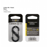 NITE-IZE plastikinis karabinas SBP2 juodas Dydis #2 .