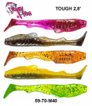 Pehme S&ouml;&ouml;t Crazy Fish Tough 2.8 7.0 cm M40 Mix 7 cm