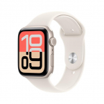 Apple Watch SE 3, 44 mm, GPS + Cellular, sport band, S/M, beež alumiinium / beež - Nutikell / MEPE4ET/A