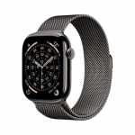 Apple Watch 11, 46 mm, GPS + Cellular, Milanese loop, M/L, titaan, must - Nutikell / MFD44ET/A