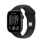 Apple Watch 12, 46 mm, GPS, alumiinium, sport band, S/M, must - Nutikell / MJEK4ET/A