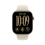 Apple Watch 12, 46 mm, GPS, alumiinium, sport band, S/M, kuldne / beež - Nutikell / MJEN4ET/A
