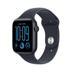 Apple Watch SE 3, 44 mm, GPS, sport band, S/M, must alumiinium / tumesinine - Nutikell / MJL74ET/A