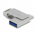 STICK DELOCK USB 3.2 Gen 1 USB-C + Typ-A Speicherstick 128GB - Metallgehuse