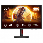 AOC Gaming Q27G4SRU - 27 Zoll QHD, 300 Hz, 1 ms, HDR400 2560x1440, 2x HDMI 2.1, DisplaPort 1.4, USB Hub schwarz-rot