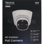 Renew. Reolink PCRPD4K01 Smart 4K 125&deg; View PoE Dome Camera | Reolink 4K Smart PoE Camera with Color Night Vision | RP-PCT8M | 24 month(s) | Dome | 8 MP | 2.8mm/F1.6 | IP67 | H.265/H.264 | MicroSD card slot, max. 512GB | UNPACKED, DEMO