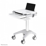 NEWSTAR MOBILE LAPTOP CART, INCL. KEYBOARD & MOUSE DRAWER 10-22" CR?ME