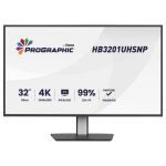 80,0 cm/31,5" (3840x2160) iiyama ProGraphic HB3201UHSNP-B1 16:9 IPS 4 ms 60 Hz 450cd/m&sup2; USB-C (96 W) HDMI DP RJ45 KVM VESA Black