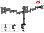 Maclean Holder Desktop 3 LCD monitors twin arms of the MC-691 13 "-27" 8kg