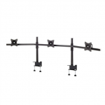 EDBAK Desk Mount | SV11 desk mount for three monitors | Height adjustment, tilt | 19-27 " | Black WUBI-SV11c-B