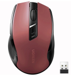 Ugreen MU006 wireless optical mouse USB 2.4 GHz / Bluetooth 5.0 4000 DPI &ndash; red