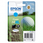 Epson Golf ball Singlepack Cyan 34XL DURABrite Ultra Ink
