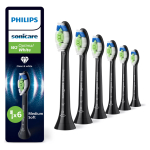 Aufsteckzahnbrste HX6066/88 / Sonicare W2 Optimal White 6-Pack Schwarz