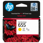 HP 655 - Gelb - original - Tintenpatrone - fr Deskjet Ink Advantage 3525, Ink Advantage 46XX, Ink Advantage 5525, Ink Advantage 6525
