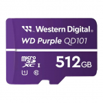 CARD WD Purple 512GB Surveillance microSD XC Class - 10 UHS 1