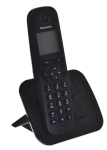 Panasonic KX-TGC 210 PDB DECT telephone Black Caller ID