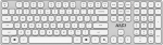 BOARD +MOUSE/FORGE K210 W COMBO WHITE MSI