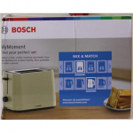 SALE OUT. Bosch TAT3M127 MyMoment Compact toaster, 950 W, 2 slots, Beige | SALE OUT. Compact Toaster | TAT3M127 MyMoment | Number of slots 2 | Housing material Plastic | Beige | DAMAGED PACKAGING AND ITEM BODY (EDGE)