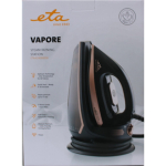 Renew. ETA ETA429090000 Vapore Steam station, 3000 W, Black | ETA Vapore 4290 90000 | Steam Iron | 3000 W | Water tank capacity 1500 ml | Continuous steam 120 g/min | Black | DAMAGED PACKAGING