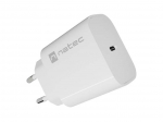 Natec USB charger Ribera 1xUSB-C 20W white