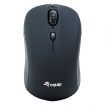 Equip Optische Maus kabellos USB Mini R+L schwarz