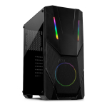 Inter-Tech IT-3303 Hornet Midi Tower ATX RGB Gaming Geh&auml;use mit Seitenfenster
