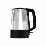 Cecotec Kettle | ThermoSense 320 Clear | 2200 W | Electric | 1.7 L | Glass | 360&deg; rotational base | Black/Transparent