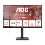 AOC Monitor 31.5 inch Q32E4U IPS 100Hz HDMIx2 DP Pivot Speakers