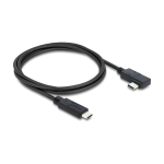 Delock Koaxiales USB 40 Gbps Kabel gewinkelt links / rechts USB PD 3.1 240 W 0,5 m