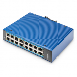 DIGITUS Gigabit Ethernet Netzwerk Switch 16-Port Industrial Unmanaged